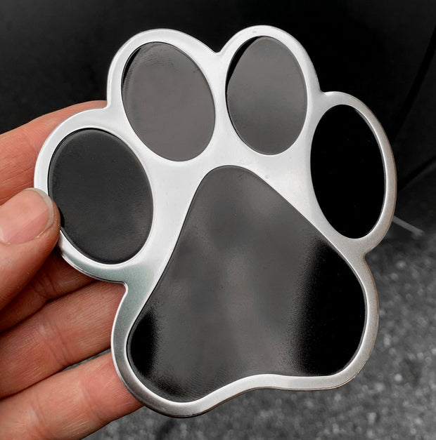 Paw Stainless Steel Dog Car Auto Emblem for Cars Trucks 4"x4"