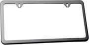 LFPartS Slim Style Polished Stainless Steel License Plate Frame Gunmetal Black Finish