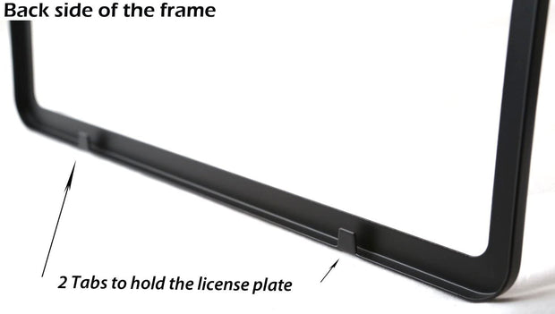 LFPartS Black Stainless Steel License Plate Frame