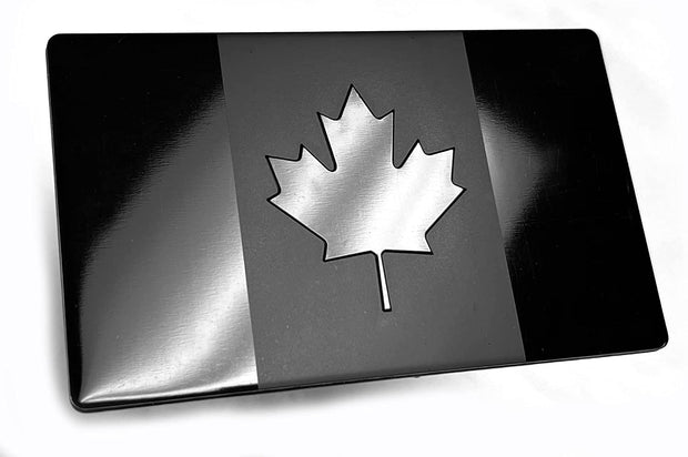 Canada Flag Metal Hitch Cover (Fits 1.25", 2", 2.5" 3" Receivers, Black)