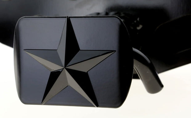 LFPartS Black Star Metal Hitch Cover
