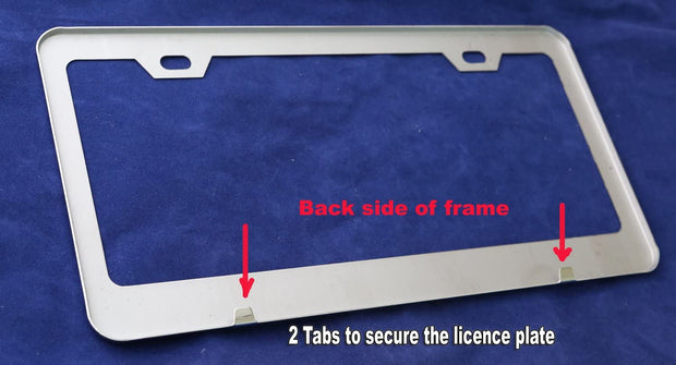 Flying Eagle 3D Chrome Emblem Polished Stainless Steel License Plate Frame