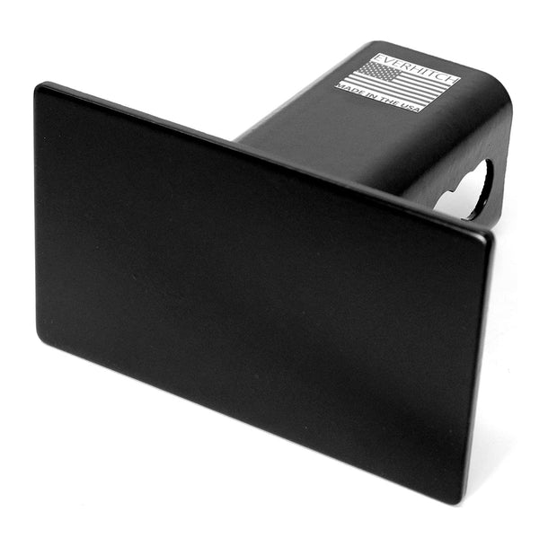 7x4 Blank Metal Hitch Cover (Fits 2", 2.5", 3" Receiver, Black 7"x4")