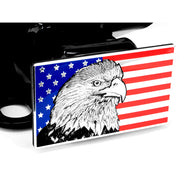 eVerHITCH Colored American Eagle Flag Metal Hitch Cover