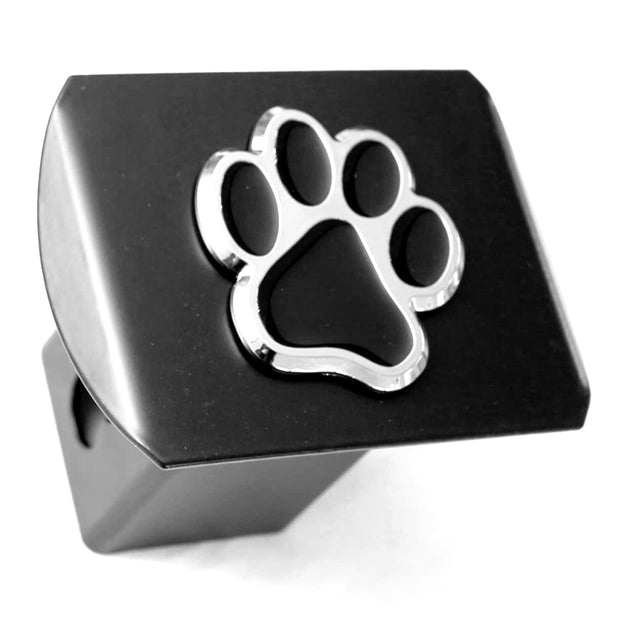 LFPartS Dog Paw Metal Hitch Cover